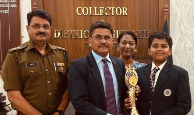 *बिलासपुर के छात्र दिव्यवीर के प्रोजेक्ट " द गार्जियन स्टीक " राष्ट्रीय स्तर पर चयन, कलेक्टर-एसपी ने दी शुभकामनाए*