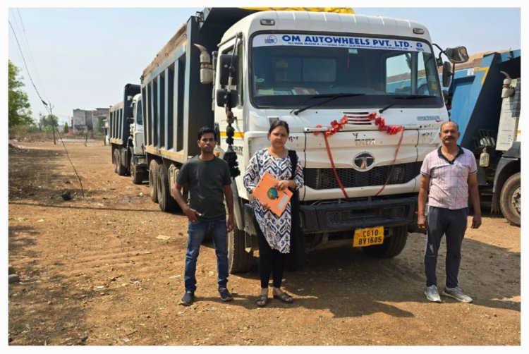 *अवैध खनन करते 4 हाईवा एवं ट्रेक्टर जब्त, कार्रवाई को देखकर हाइवा छोड़ भागे दो ड्राइवर*