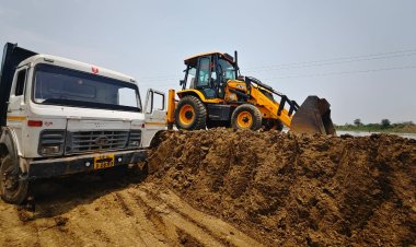 *अवैध खनन और भंडारण के खिलाफ कार्रवाई जारी, ट्रैक्टर, हाइवा, जेसीबी जप्त*