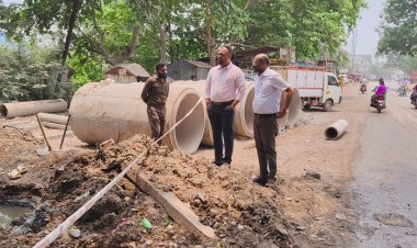 *कलेक्टर ने किया महाराणा प्रताप वार्ड में सड़क मरम्मत कार्य का निरीक्षण,कार्य को पूर्ण गुणवत्ता के साथ शीघ्र पूरा करने के निर्देश*