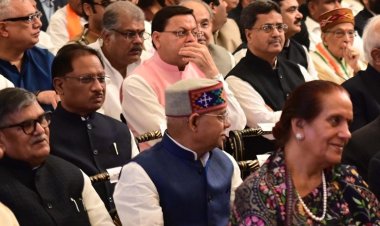 Chhattisgarh CM Shri Vishnu Deo Sai at Rashtrapati Bhavan during the oath taking ceremony of Vice President of India, on 12-09-2025