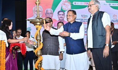 मुख्यमंत्री श्री विष्णु देव साय नगरीय प्रशासन विभाग के स्वच्छता, आवास और लोक कल्याण उत्सव में हुए शामिल