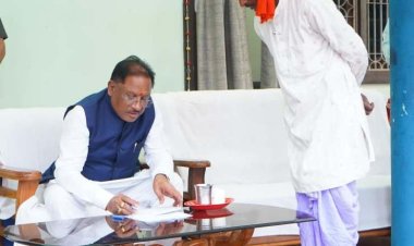 मुख्यमंत्री श्री विष्णु देव साय ने बगिया में सुनी आम जनता की समस्याएं