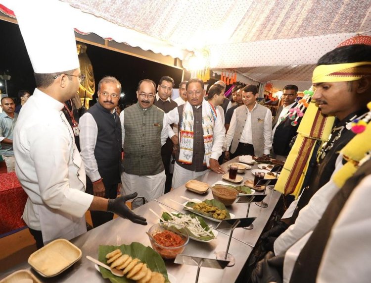 छत्तीसगढ़िया स्वाद से महक उठा केवड़िया:एकता नगर में छत्तीसगढ़ के पर्यटन एवं संस्कृति की गूंज