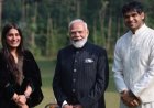 नीरज चोपड़ा ने प्रधानमंत्री नरेंद्र मोदी से की मुलाकात, पत्नी हिमानी मोर भी रहीं मौजूद